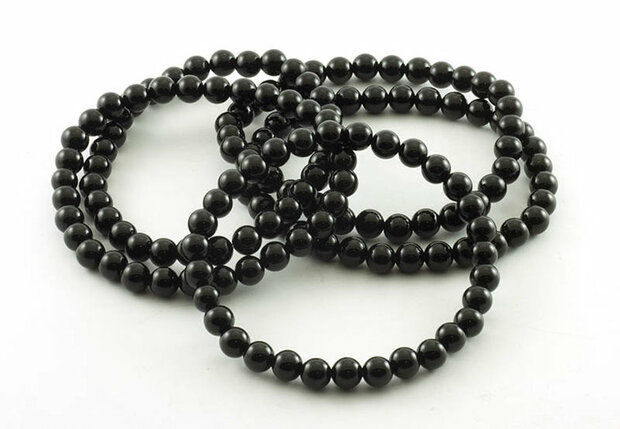 Onyx armband, 6 mm kralen - Just Flow - webwinkel met violet glas, edelsteenremedies, edelstenen, sieraden, pendels, orakelkaar