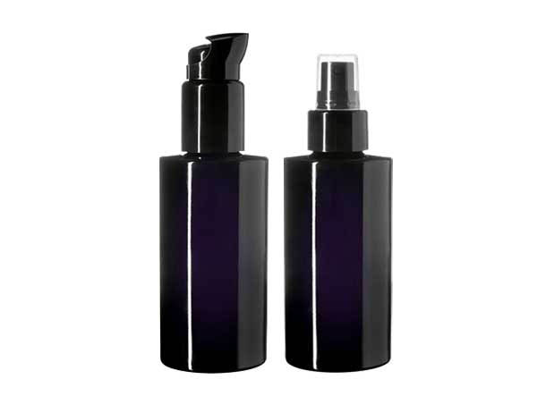 Miron 100 ml violet glas cosmeticafles Virgo CFL-100 met Metropolitan en Sinfonia dop