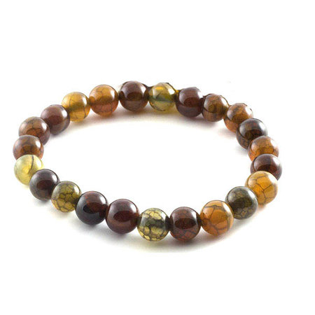 Agaat armband, geaderd