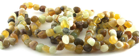Serpentine mix bracelet, 8-10 mm nuggets