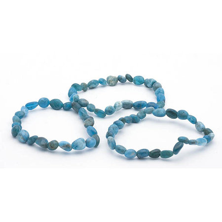 Apatiet armband, 5-7 mm nuggets
