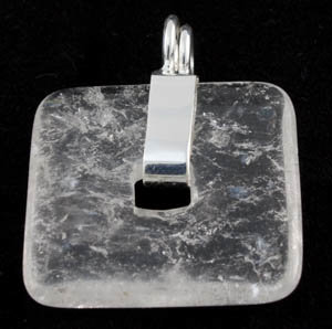 Scharnierclip zilver voor donuts 40mm
