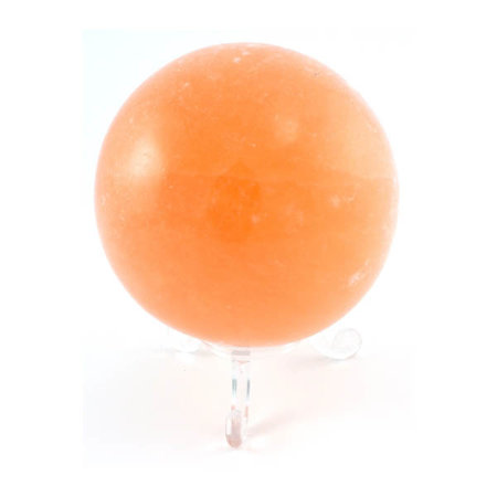 Oranje seleniet bol 7,5 cm