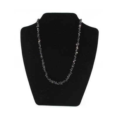 Goudsteen splitketting 45 cm, blauw
