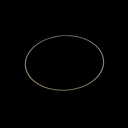 Halsring 50 cm, verguld