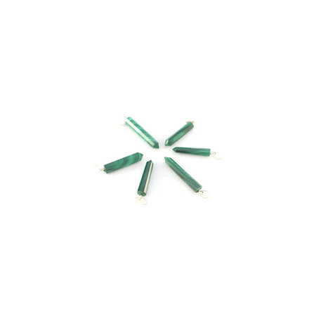 Malachite pencil pendant