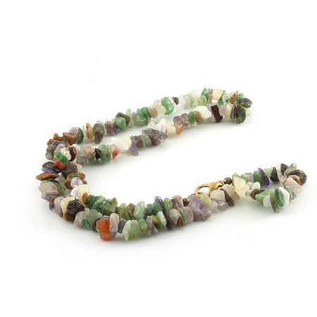 Agaat mix splitketting 45 cm