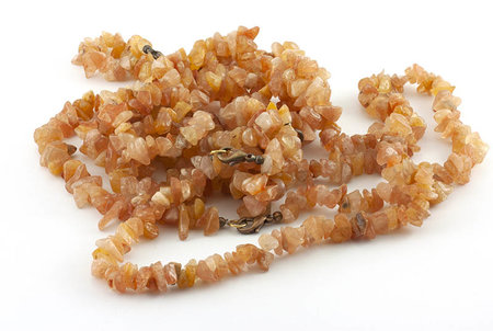 Licht oranje aventurijn splitketting 45 cm