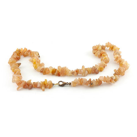 Licht oranje aventurijn splitketting 45 cm