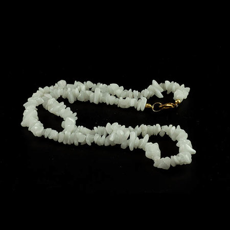 Witte aventurijn splitketting 45 cm