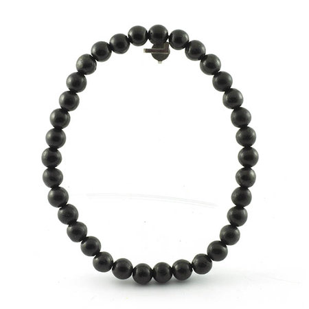Shungit armband, 6 mm kralen