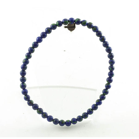 Azuriet-Malachiet armband, 4 mm kralen