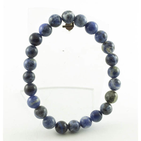 Sodalite bracelet, 8 mm beads