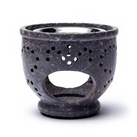Wierookbrander / olieverdamper zeepsteen 9 cm