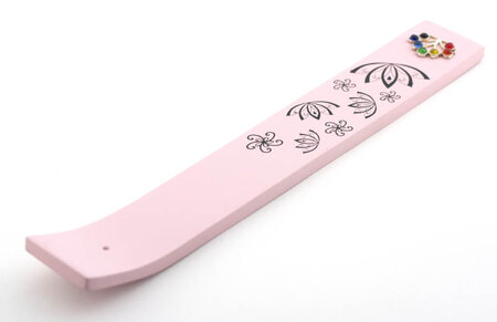 Pink Incense Burner with Lotus