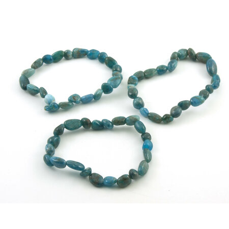 Apatiet armband, 6-8 mm nuggets