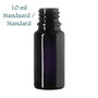 10 ml Orion DIN18 fles, 63 mm hoog, Miron violet glas