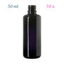 70 x 50 ml DIN18 fles, Miron violet glas FL-50