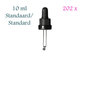 202 x pipette cap for 10 ml DIN18 bottle, standard height FL-10-63, Miron