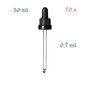 70 x 0,7 ml Orion 50 ml pipetdop, doseervolume 0,7 ml, Miron