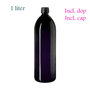 1 liter Aquarius waterfles, Miron violet glas