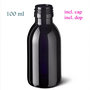 100 ml waterfles Aquarius, Miron violet glas FL-WA-100-PP28