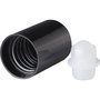 Miron  DIN 18 screw cap /w roll-on fitment, transparant fitment /w plastic ball