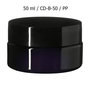 50 ml Sirus Cosmetic Jar, Miron Violet Glass