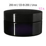 12 x 200 ml brede cosmeticapot Sirius, Miron violet glas CD-B-200