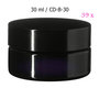39 x 30 ml brede cosmeticapot Sirius, Miron violet glas CD-B-30