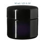 50 ml Ceres cosmeticapot met modern of klassiek deksel, Miron violet glas