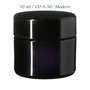 50 ml Ceres cosmeticapot met modern of klassiek deksel, Miron violet glas