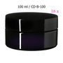 18 x 100 ml brede cosmeticapot Sirius, Miron violet glas CD-B-100