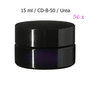56 x 15 ml brede cosmeticapot Sirius, Miron violet glas CD-B-15