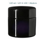 100 ml Ceres Cosmetic Jar w/ Modern or Classic Lid, Miron Violet Glass