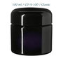 100 ml Ceres Cosmetic Jar w/ Modern or Classic Lid, Miron Violet Glass