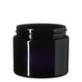 100 ml Ceres cosmeticapot met modern of klassiek deksel, Miron violet glas
