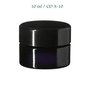 10 ml Ceres Cosmetic Jar w/ Modern or Classic Lid, Miron Violet Glass