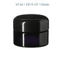 10 ml cosmeticapot Ceres, Miron violet glas CD-S-10 met modern of klassiek deksel