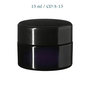 15 ml Ceres Cosmetic Jar w/ Modern or Classic Lid, Miron Violet Glass