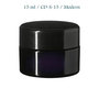 15 ml Ceres Cosmetic Jar w/ Modern or Classic Lid, Miron Violet Glass