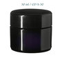 30 ml Ceres Cosmetic Jar w/ Modern or Classic Lid, Miron Violet Glass