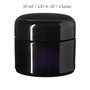 30 ml Ceres Cosmetic Jar w/ Modern or Classic Lid, Miron Violet Glass