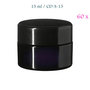 60 x 15 ml Ceres Cosmetic Jar w/ Modern or Classic Lid, Miron  Violet Glass