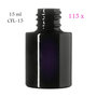 115 x 15 ml cosmetic bottle Virgo, Miron violet glass CFL-15
