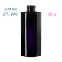 30 x 200 ml Virgo cosmeticafles, Miron violet glas