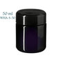 50 ml Saturn wijdhalspot, Miron violet glas