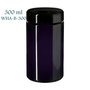 300 ml Saturn wideneck jar. Miron violet glass