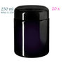 20 x 250 ml wijdhalspot Saturn, extra wijd model, Miron violet glas WHA-E-250