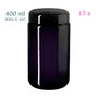 15 x 400 ml wijdhalspot Saturn, Miron violet glas WHA-E-400